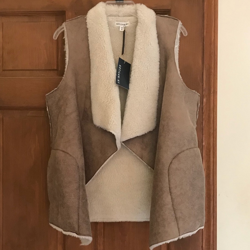 Faux fur vest